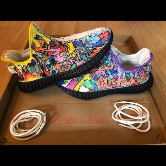 Adidas Yeezy boost 350 triple white sneakers. - Picture 3 of 5